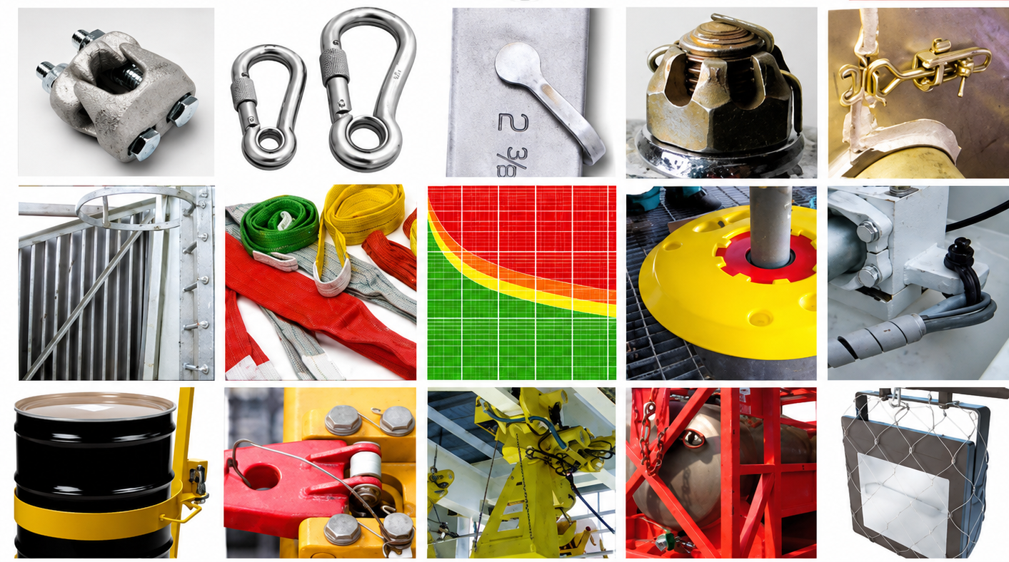 Dropped object survey equipment and prevention examples